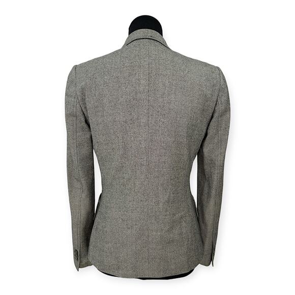 Et Vous | Size 38 | Gray 100% Wool Notched Lapel Single-Button 2 Pocket Blazer - Picture 6 of 10